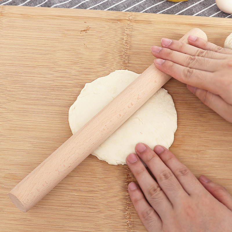 Rod-wood-size bar-shaped household dumpling peel with rod-stick rod stick baking tool for children