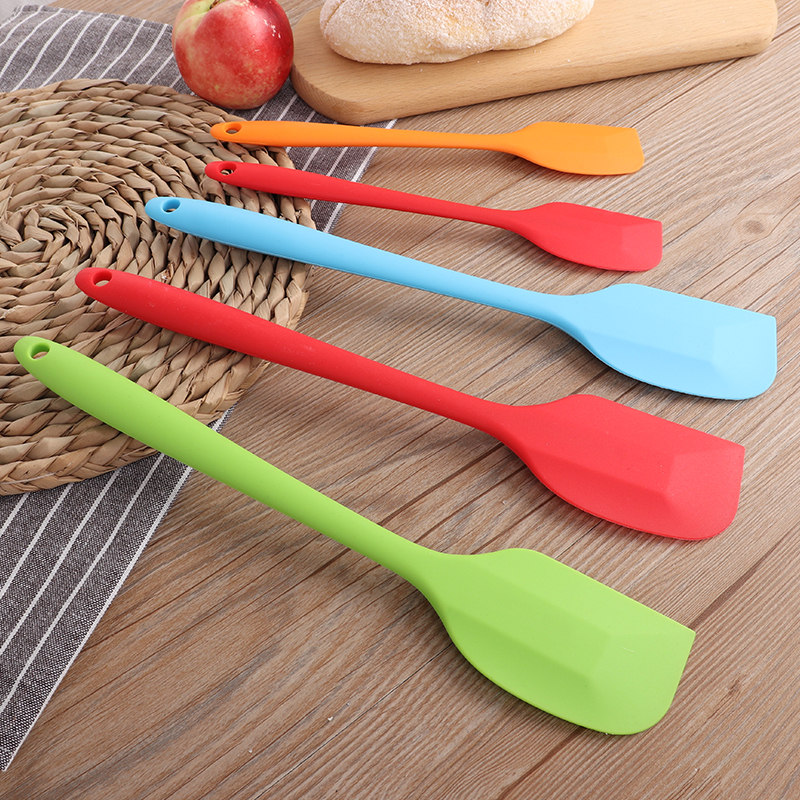 Silicone spatula small Large mixing rod one-piece cleaning shovel baking cake scraper spatula mixing tool spoon