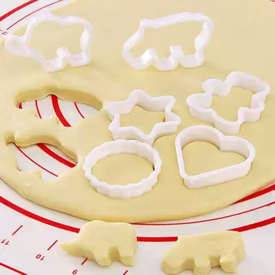 Bake home three-dimensional biscuit mold cartoon cute animal abrasive tool oven made biscuit rice ball plasticine