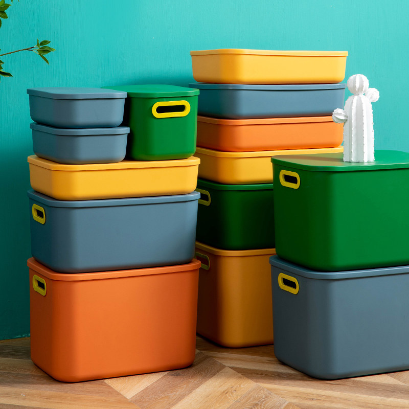 Containing box toy containing basket home snacks storage box clothes book storage box clothing plastic finishing box