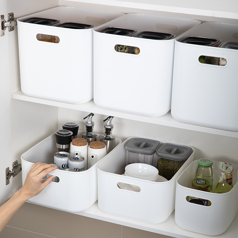 Clothes storage box with lid storage box plastic storage box household clothing storage box toy snack storage basket