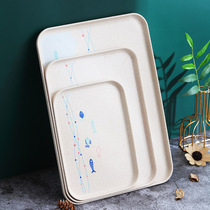 Nordic Tea Cup tray rectangular west spot tray plastic household tea cup fruit plate tea tray living room