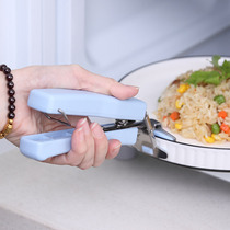 Kitchen stainless steel anti-scalding clip silicone pick-up bowl clip clip dish clip clip non-slip anti-hot hand artifact