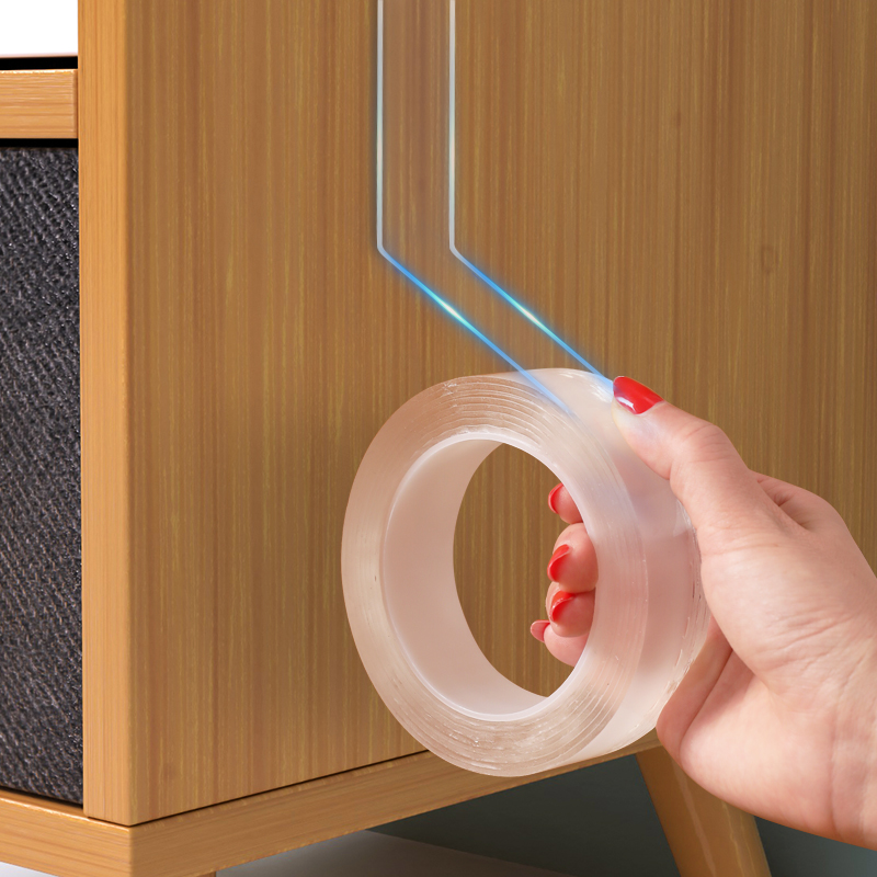 Nano magic double-sided adhesive tape strong traceless high viscosity fixing transparent car magic anti-slip sticker storage artifact