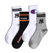  New socks female ins tide brand MLB socks street hip-hop sports socks letter cotton NY mid-length socks men and women