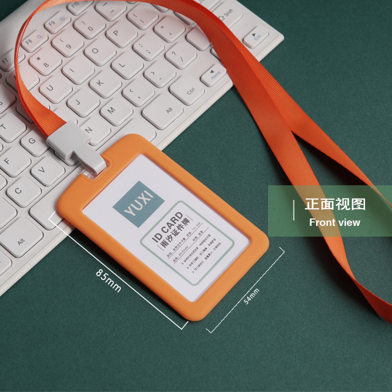 Work pass card set access control badge custom neck pass transparent badge factory brand listing document shell with lanyard