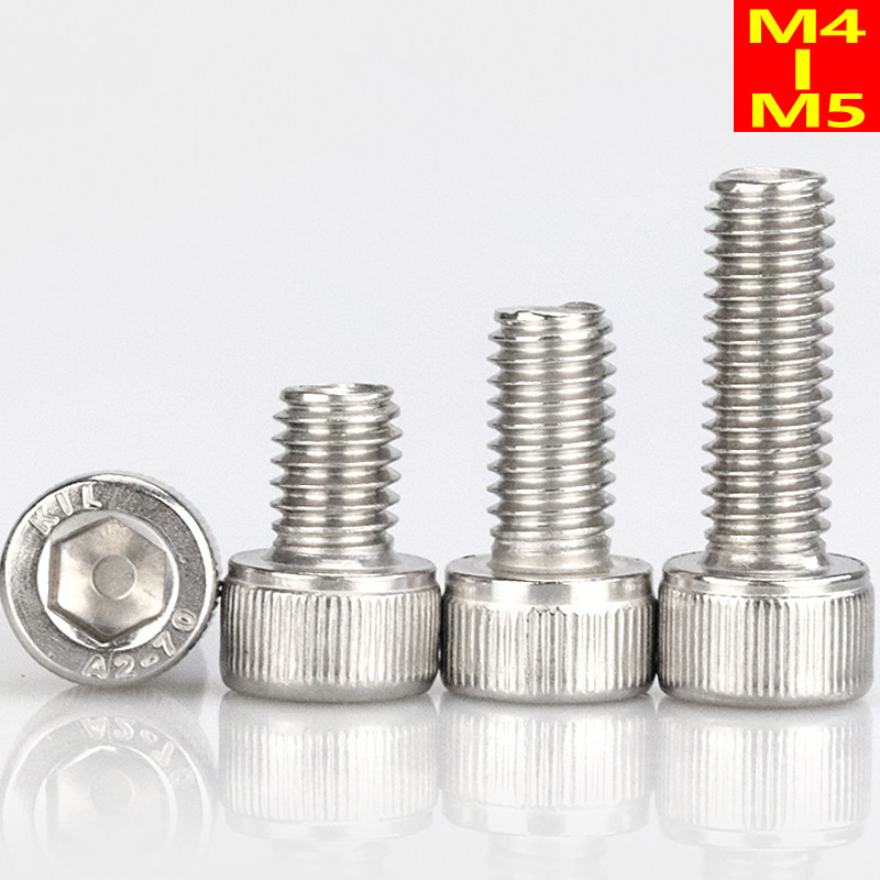 304 stainless steel socket head cap screw cup head cylinder head bolt M4M5*5x6x8x10x22x30x80-100