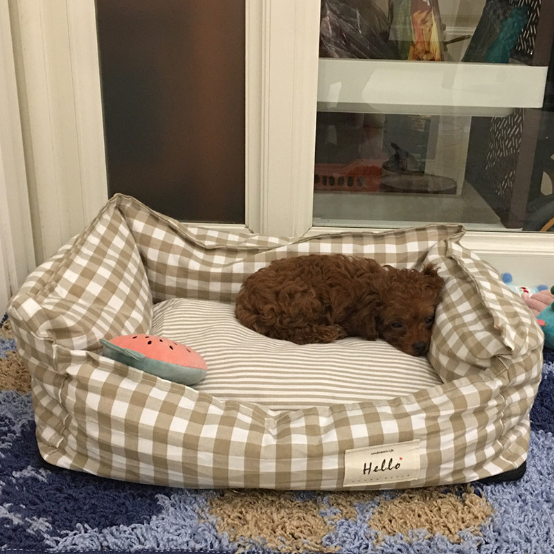 Dog Nest Summer Cool Nest Removable Wash Four Seasons Universal Small Dog Bikumkokie Dog Mattress Pet Cat Litter Puppy