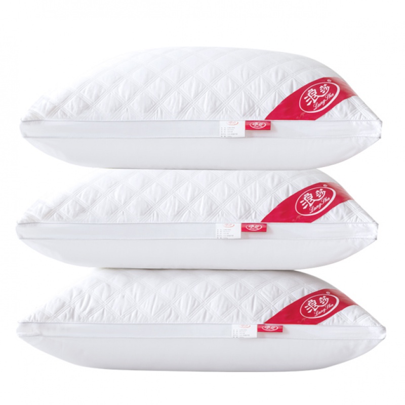 (Romantic) full cotton pillows pillow core five-star hotel pillows with high slush and velvety velvet