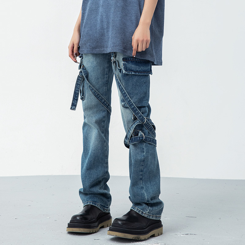 XINYINSU New Factor American - style cowboy for old water washing casual pants