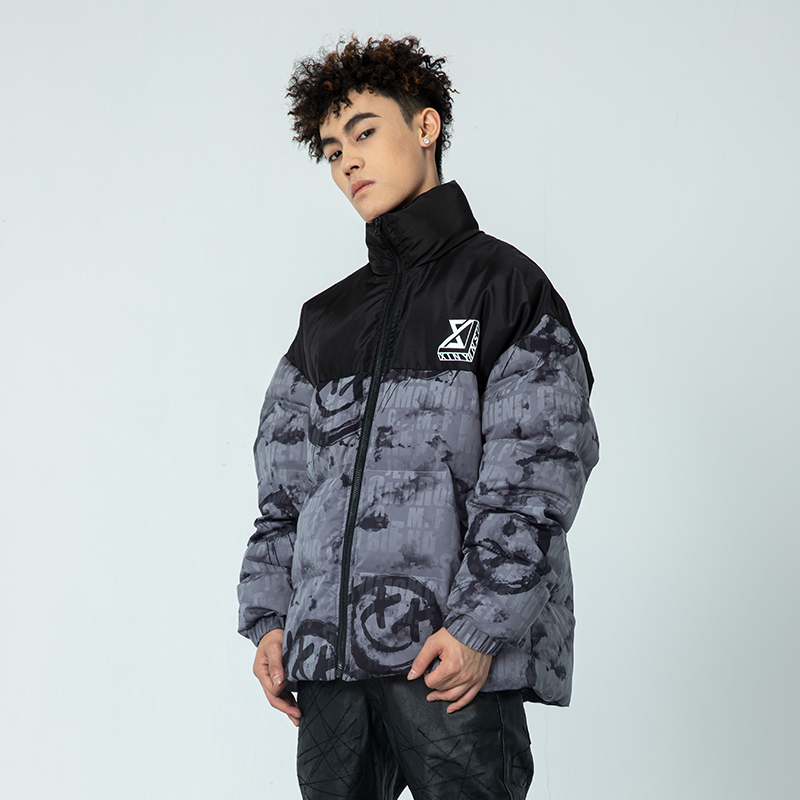 New factor 21WF new country Chauding mini-logo LOGO bitter face winter style cotton clothes street loose trend cotton clothing