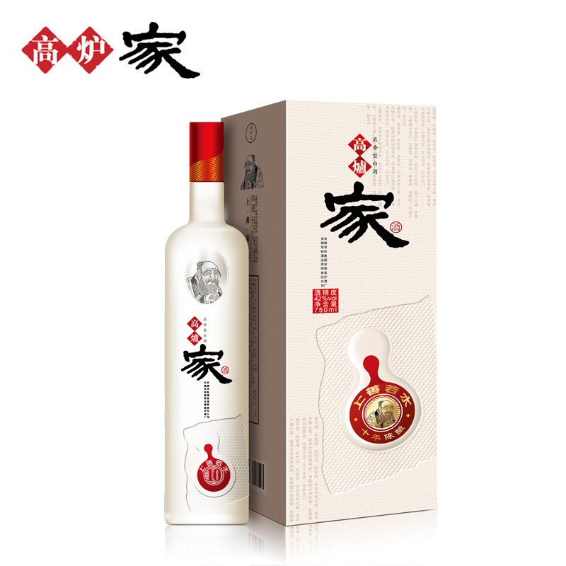 整箱6瓶】高炉家酒10年陈酿42度750ml 高炉家上善若水10年白酒评价- 淘宝网