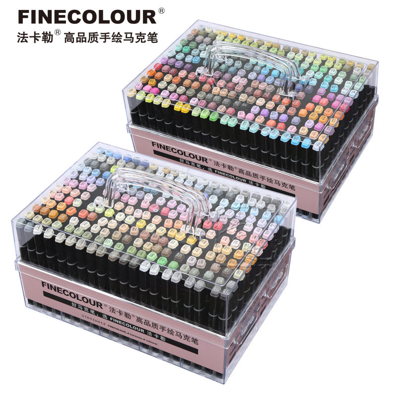 FINECOLOUR Falcall-original pen box generation of generation generation of three generations of Macpen 160 240 240 Color 480 Color increased acrylic Hand transparent pen case
