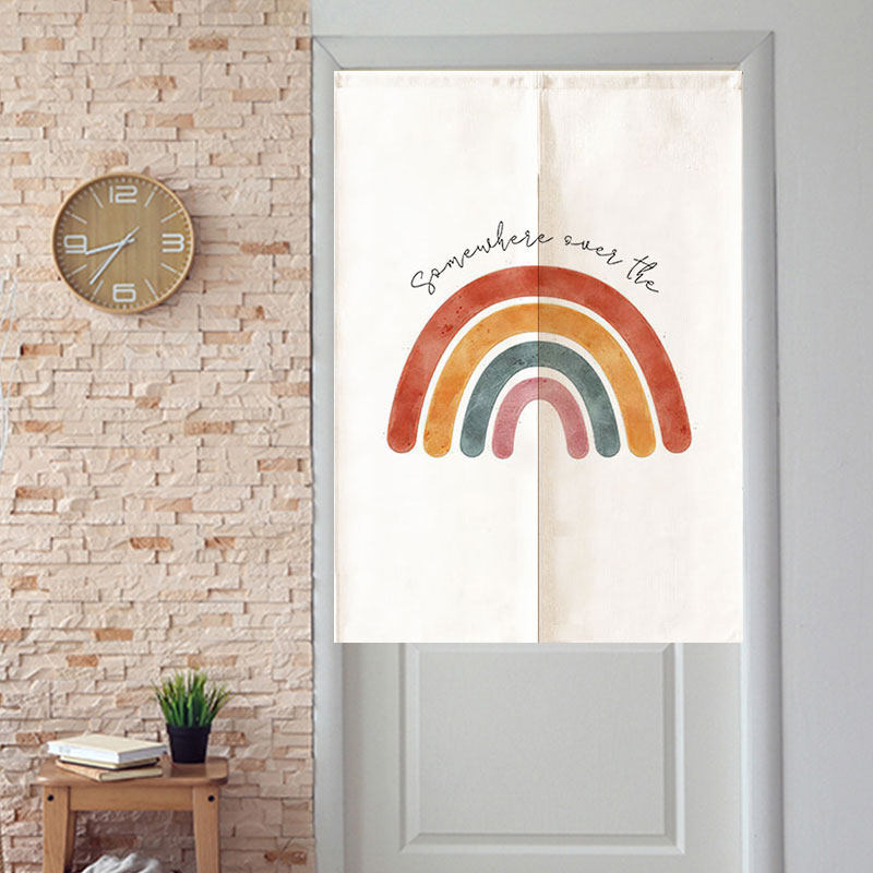 Door curtain partition window Home free of stiletto kitchenette Kitchen Shelter Trim half-curtain Bedroom Toilet Hanging Curtain sins Wind