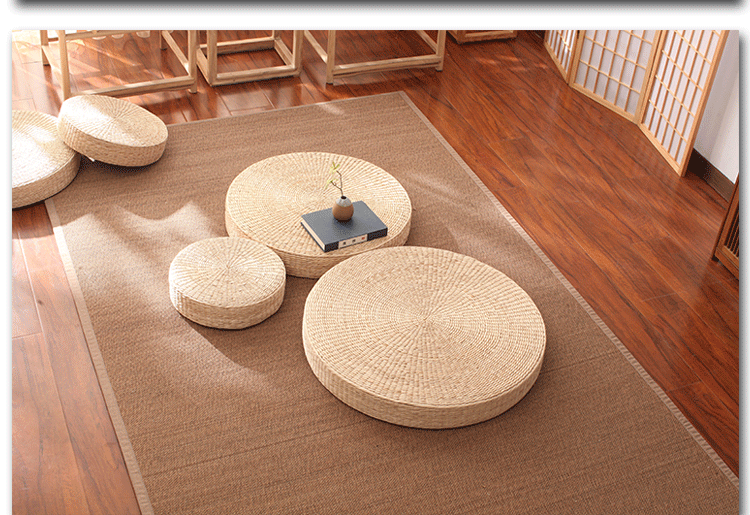 Futon đệm rơm mat mat thiền tôn thờ Phật pad dày thiền đệm sàn đệm mây đệm - Ghế đệm / đệm Sofa đệm ghế gỗ đẹp