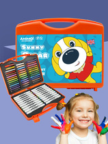 Childrens painting toolbox Primary School students watercolor pen painting set kindergarten baby graffiti brush brush gift box