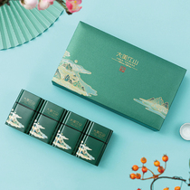 Grand Meijiang Mountain Tea Gift Box Containing Empty Box Longjing Tea Leaf Jars Seal Packaging Box Green Black Tea Universal Iron Jar Gift Box