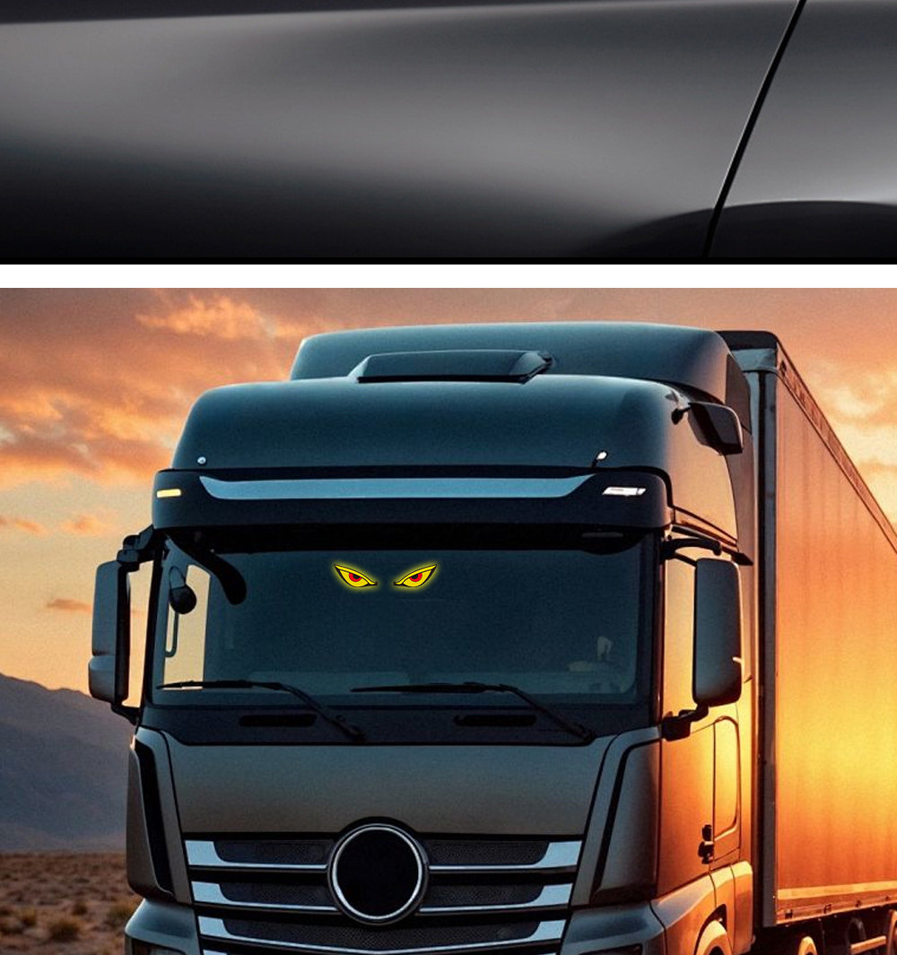 Car Solar Demon Eye Led Ambient Light Vehicle Dynamic Rear Window Demon Eye Led Sensor Light