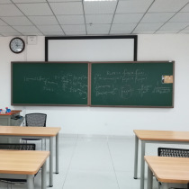 Direct supply multimedia teaching magnetic easy to write and easy to erase non-reflective parallel sliding blackboard green board