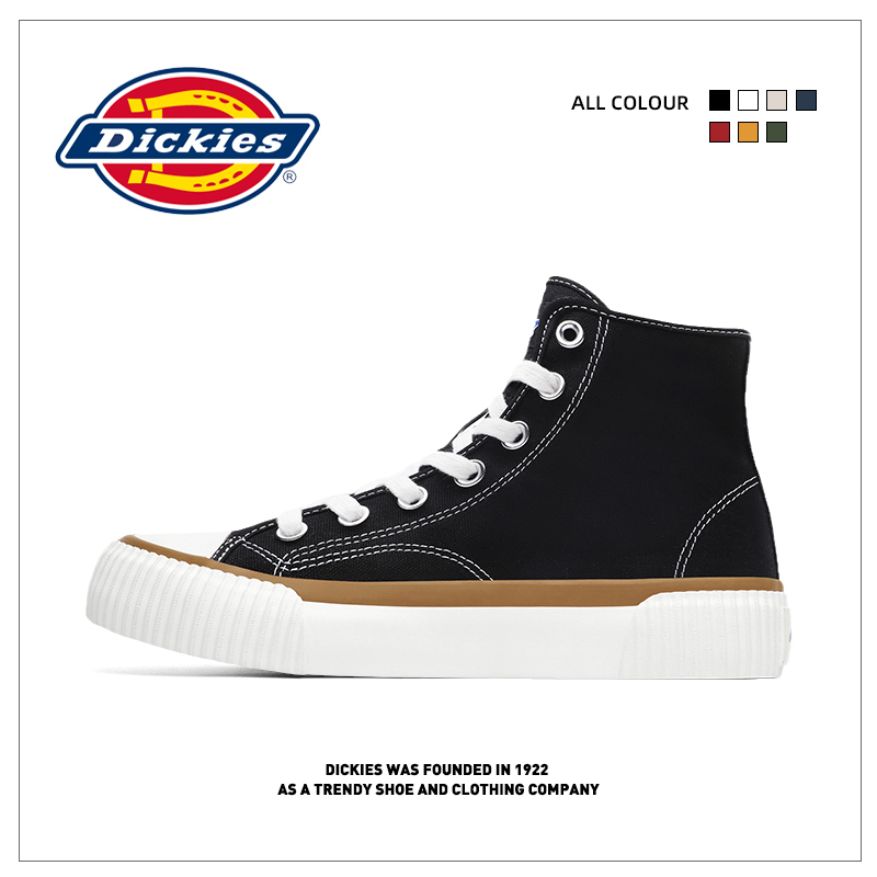 dickies canvas shoes male high cylinder 2022 summer new trend Korean version breathable 100 lap couple board shoes man
