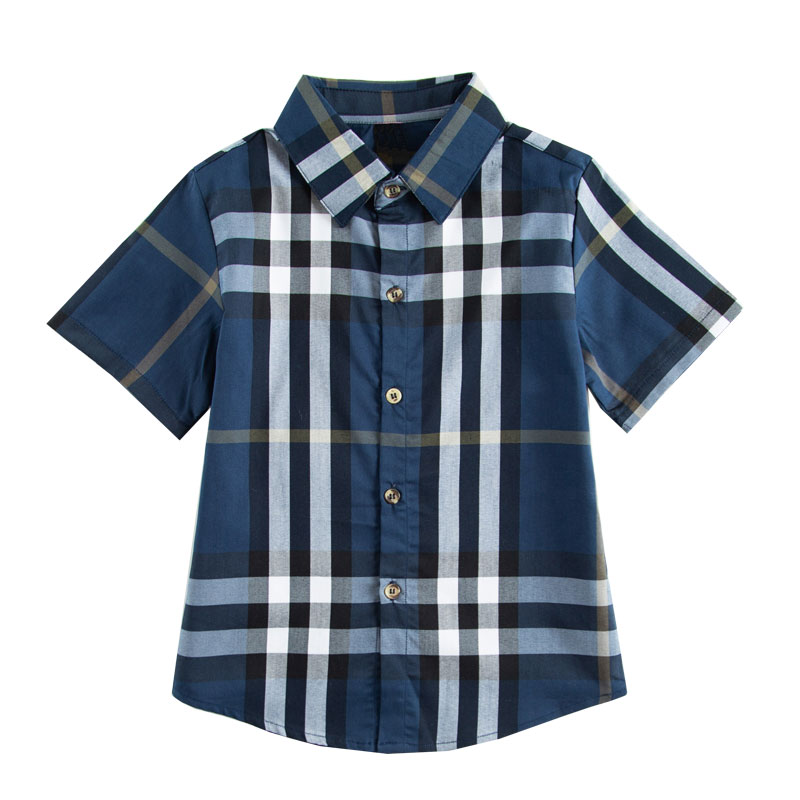 Chàng trai áo Anh Xuân Thu ăn mặc 2019 mới bông dài tay mỏng trên trẻ em Plaid Shirt chàng trai áo sơ mi.