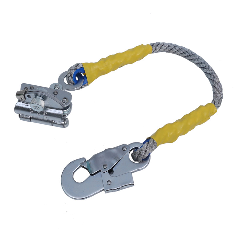 High altitude anti-fall device self-locking device safety rope self-locking card steel wire rope self-locking buckle instant fall protection air conditioning installation