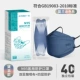 [Медицинский n95 темно-синий] 40 шт./2 коробки [со стальной пломбой ✅Индивидуальная упаковка]