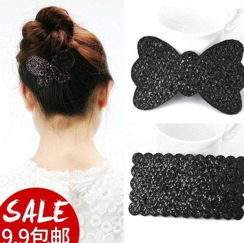 Hair stickup with magic adhesive head flower girl's hair stained with hair stains on the sea sticker head child Adults