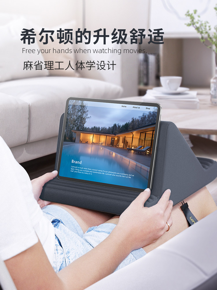 Lamikoo Phone Pillow Stand, Tablet Reading Stand, Multifunctional Pillow Support Stand, Popular Model for Watching Tv, Online Classes, Universal Bedside Lazy Stand, Binge-Watching Tool