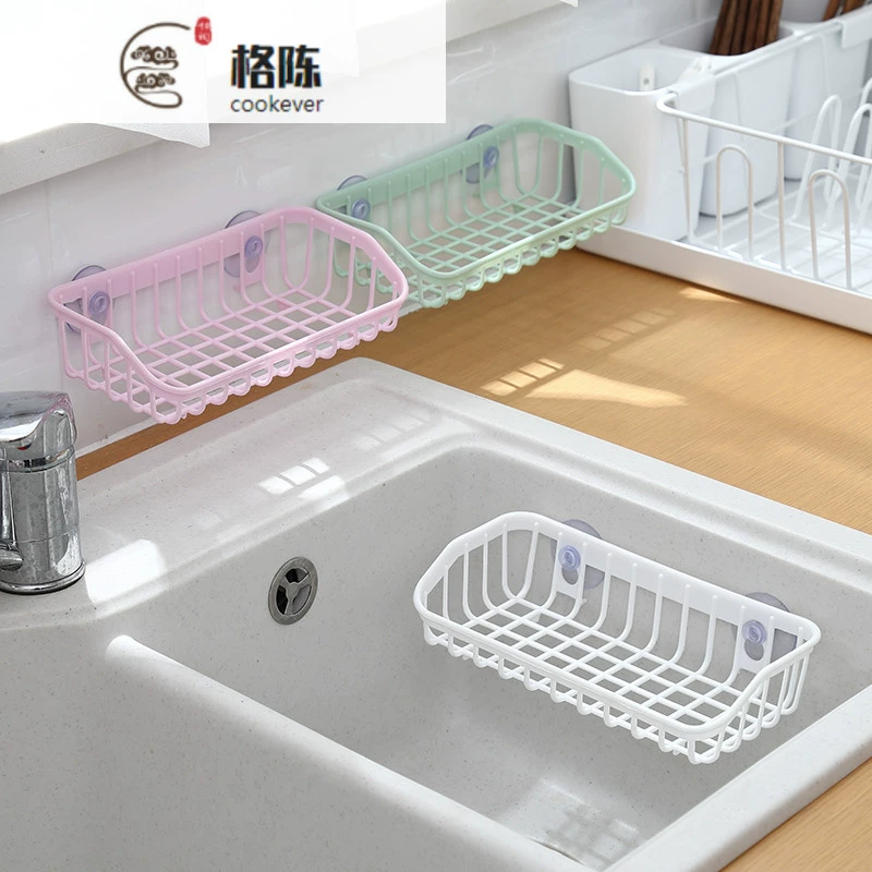 Nhà bếp treo tường kệ gia vị treo tường cống thoát nước hút cốc lưu trữ kệ bếp cung cấp dụng cụ dụng cụ haberdashery - Thiết bị sân khấu