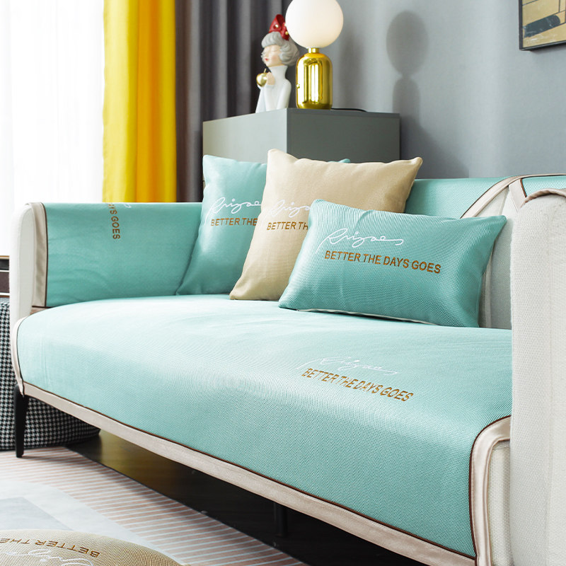 Ice silk sofa cushion summer summer models four seasons universal non-slip mat seat cushion light luxury wind sofa cover all-inclusive