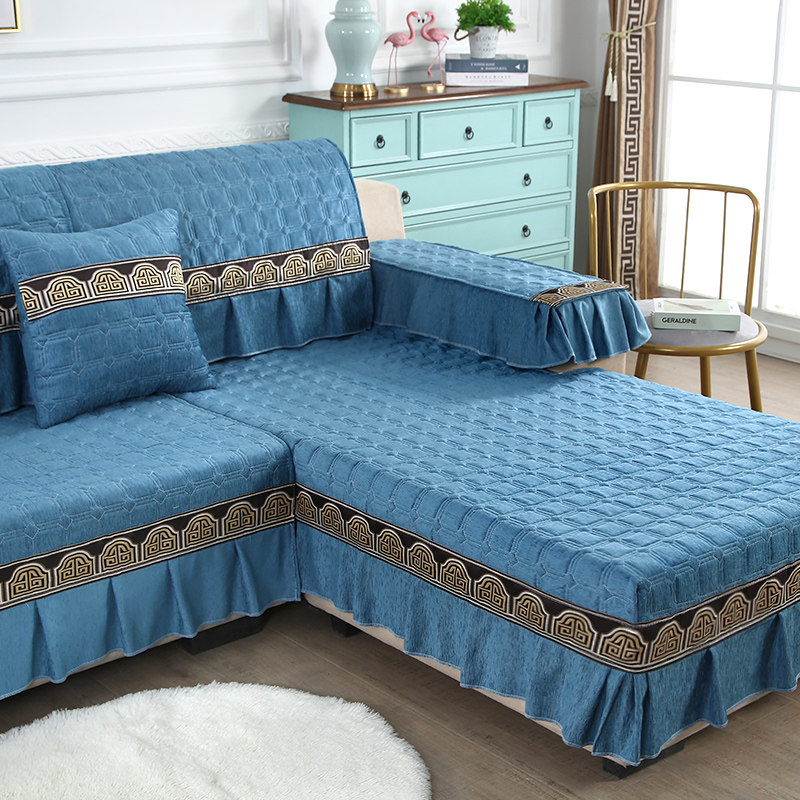 Nordic Chenier sofa cushion four seasons universal towel non-slip mat universal simple sofa cover with thick full cover