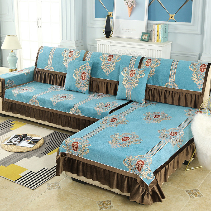 Chenille sofa cushion four seasons universal non-slip cushion simple modern sofa cover Nordic all-inclusive cover cloth towel summer