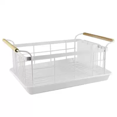 xbodo Nordic simple white wrought iron drain basket, bowl, plate, plate storage shelf, chopsticks cage, chopsticks storage box