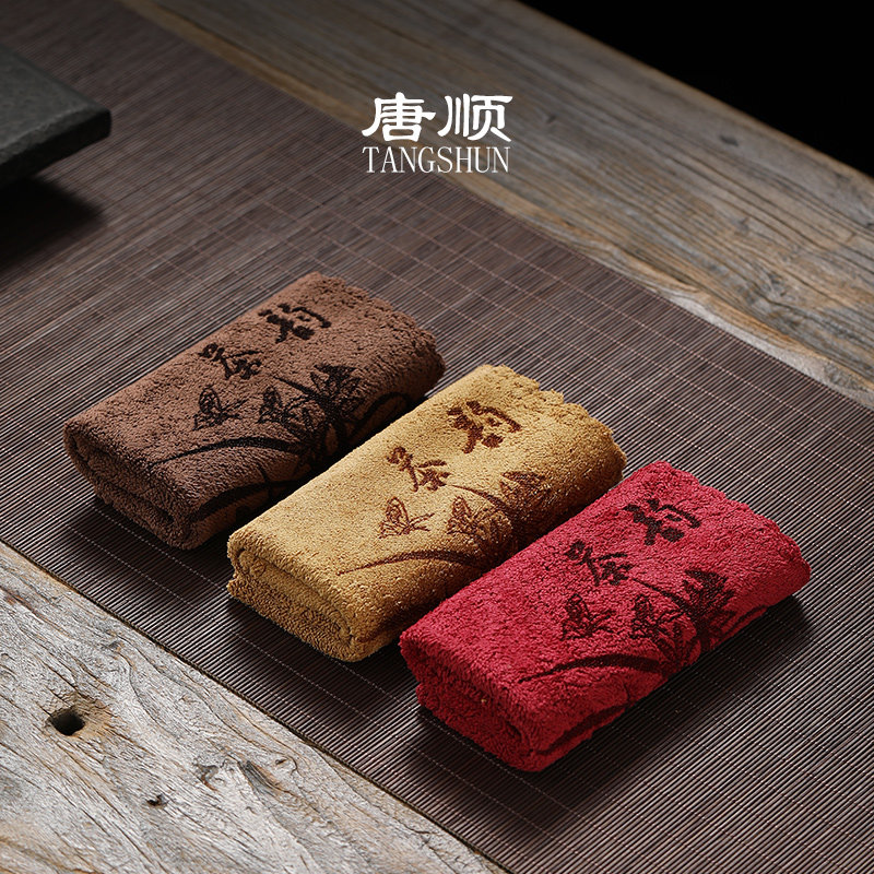 Tang Shun Tea cloth Tea towel Absorbent thickened tea tray Tea table Tea Ceremony Square fiber Zen rag Kung Fu tea accessories