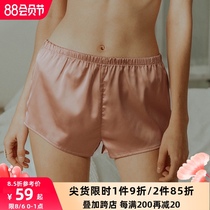 Venus blessing home pajamas womens thin sexy simulation silk pajamas shorts summer simple and comfortable hot pants