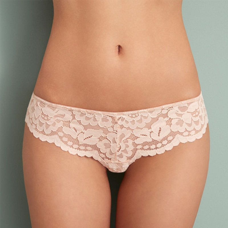 Venus Blessed Lady's underwear lace low waist sexy T pants hollow buttocks without trace hot button pants