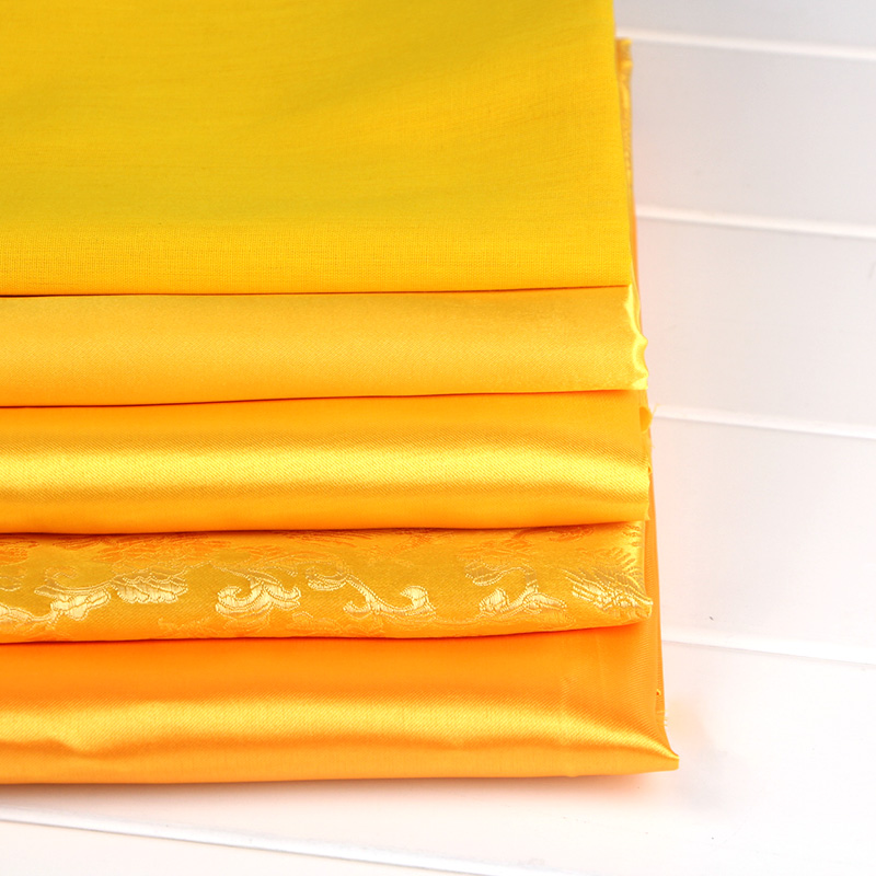 Promotion dedicated to the son silk satin yellow cloth yellow cloth pure cotton Buddha golden velvet golden velvet decoration gift box inner village Geboub