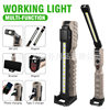 Cross-border new LED work light USB charging LED with magnet hook power display emergency flashlight inspection light
