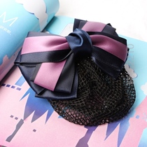 Work hairclip package hair net red floral headdress vocational your attention issuing jewelry gripper net disk hairclip