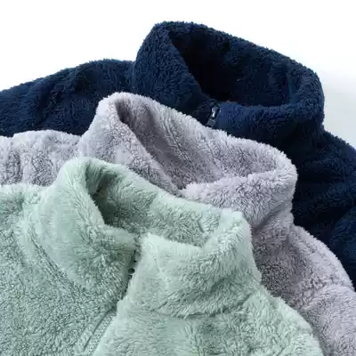 Coral velvet coat women's fleece outdoor double-sided velvet fleece men's warm and thickened cashmere jacket inner liner