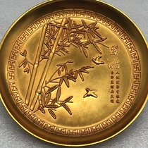 Ancient Play Miscellaneous Collections Bamboo Newspapers Green Plates Sauces Cuisto Cuisinu Golden Plate Home Craft Pendulum Pieces