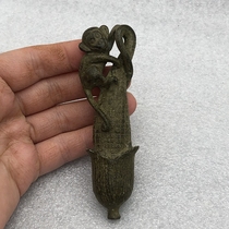 Ancient Play Miscellaneous Bronze Ware Collection Solid Zodiac Zodiac Monkey Corn Monkey Pendant Small Swing Piece Handlebar Piece