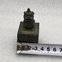 Ancient Play Antique Imitation Ancient Seal Solid Lion Seal Idle Zhang Bronze Badge Home Pendulum Bronze Seal
