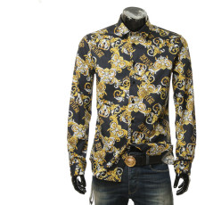 Рубашка мужская versace/范思哲vj 土豪巴洛克印花男士长袖衬衫b1gza6s0 s0832 Versace/VJ