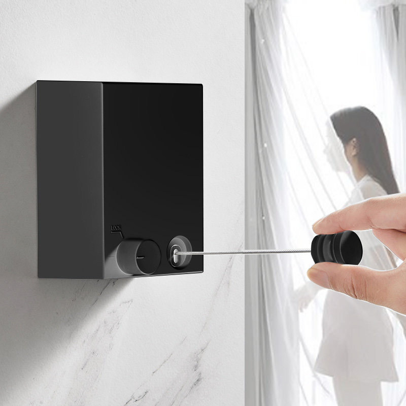 Invisible telescopic clothesline Balcony Indoor Clotheson deity Punch-Free Shrink Sun-coat Dressing Room Wire clothes hanger