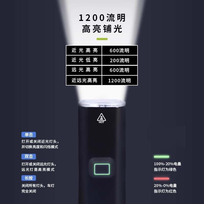 黑鸟自行车前灯夜骑灯快拆防水高亮强光截止线山地公路车骑行配件 4