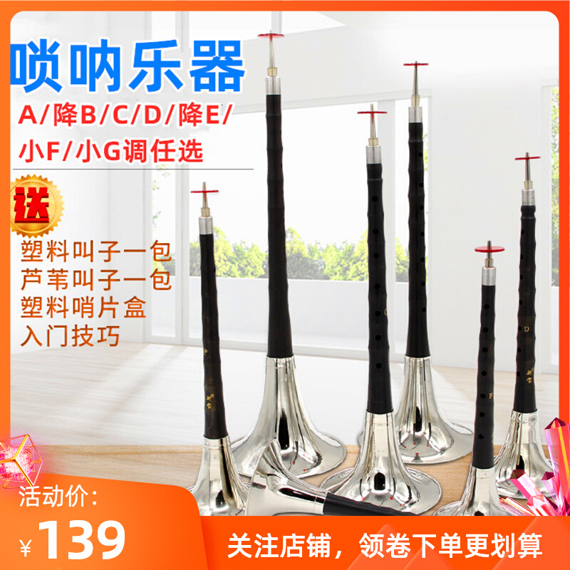 Suona Musical Instruments Professional Beginners D Drop E Tone Complete of pure copper neo Paola red White Heinemac Little fg down b-Taobao