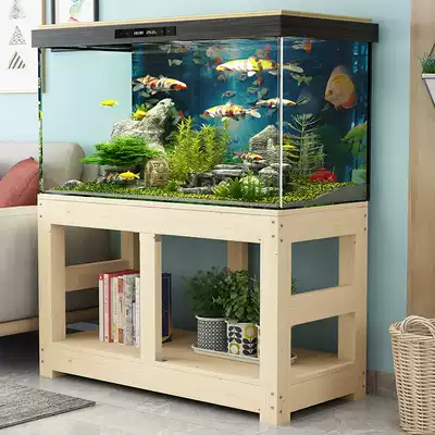 Solid Wood fish tank bottom frame base pine grass tank fish tank shelf custom aquarium