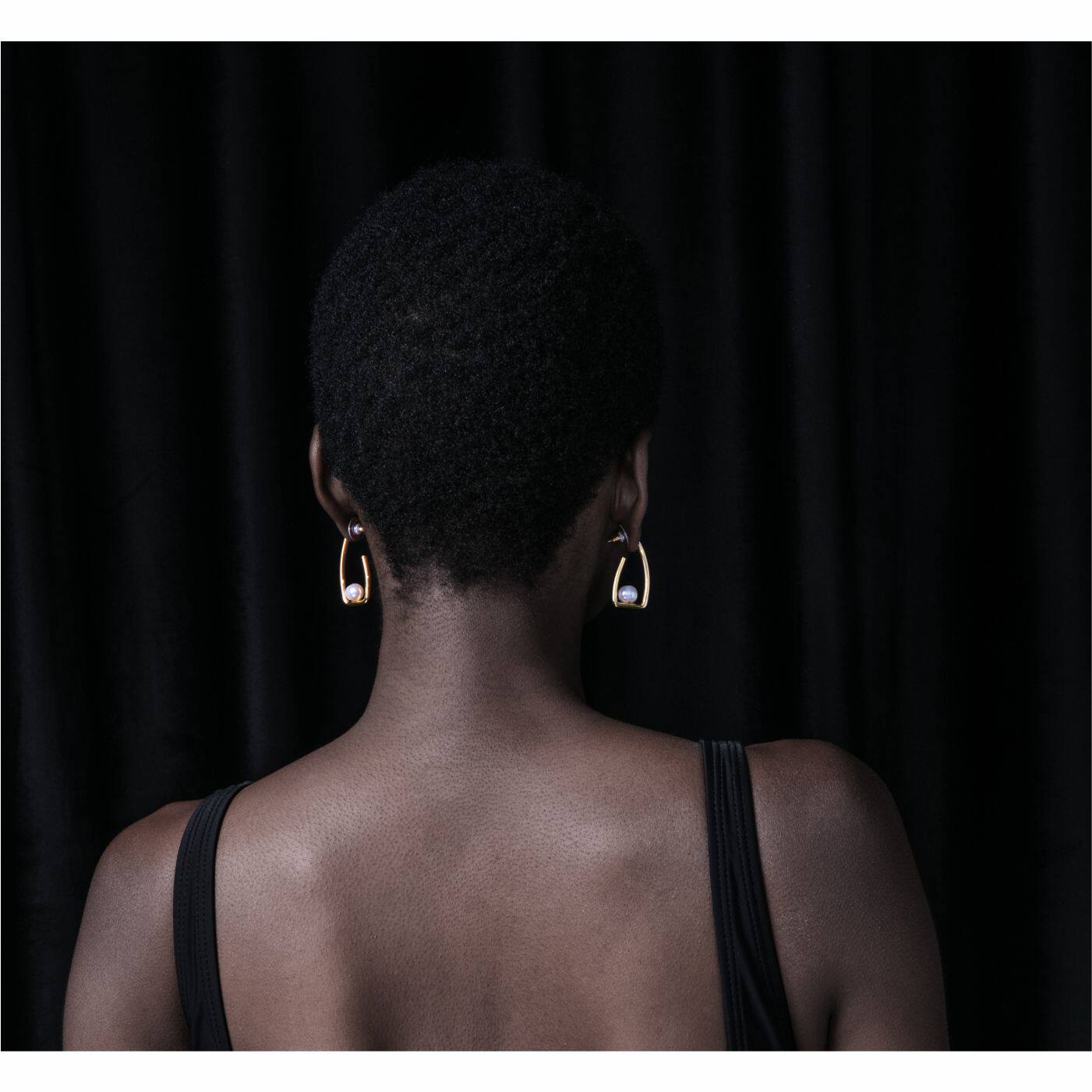 (EVO) Original Design Premium French Net Red Natural Pearl Geometric Gold Plated Earrings Earrings Bracelet Women